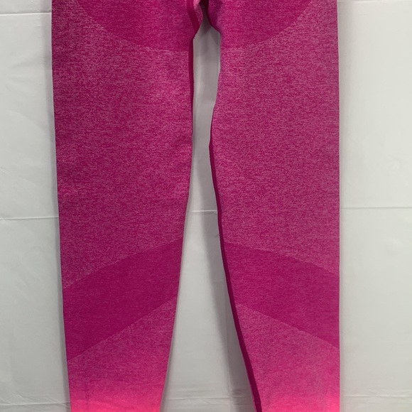 PINK Victoria’s Secret Seamless Hot Pink Workout Ombre Tights Leggings S… - Picture 8 of 15